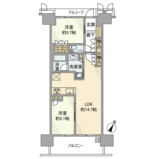 【間取り】 | 大阪ベイレジデンス