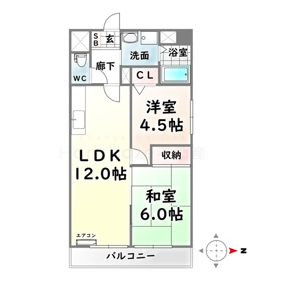 【間取り】 | アーバンハイツ神宮公園