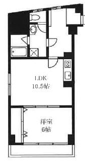 須賀マンションの間取り|間取りです。
