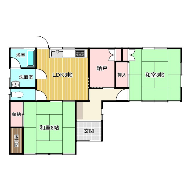 前橋市三俣町の間取り