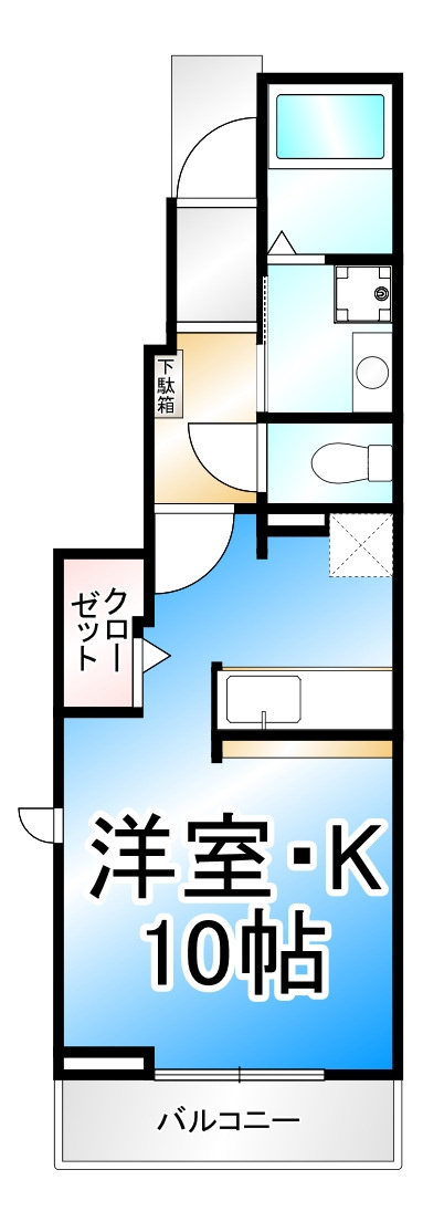 シャルマン櫻街　弐番館の間取り