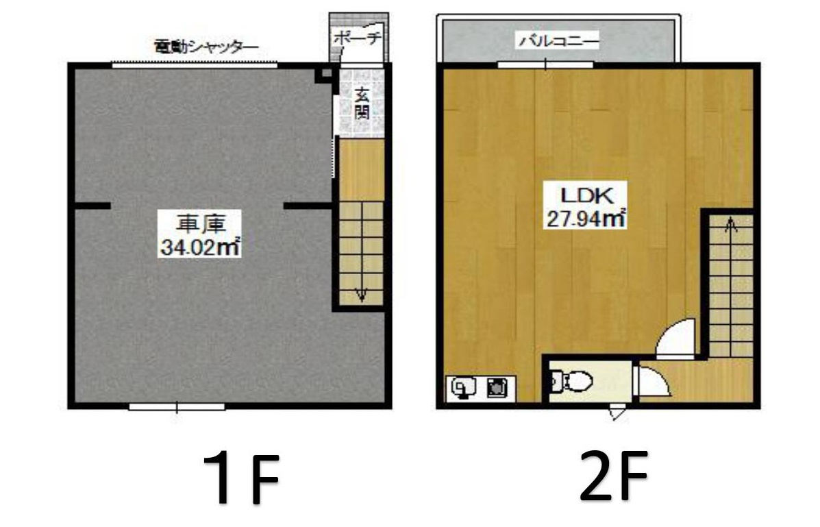 摂津市鳥飼下２丁目の倉庫の間取り