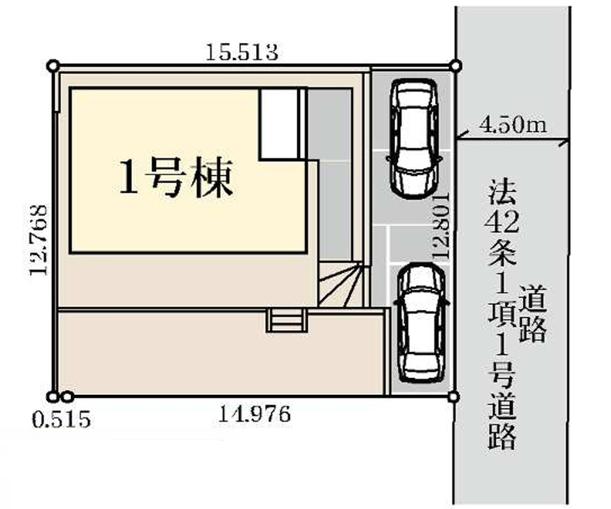千葉市稲毛区長沼町の区画図
