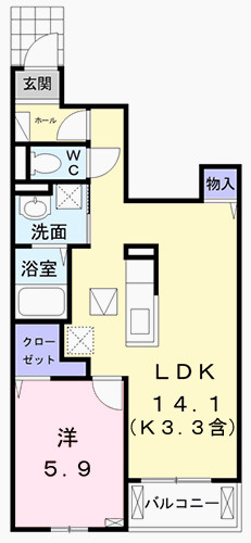 【間取り】 | ジェルメ・ブリーズⅡ