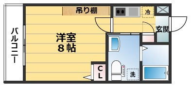 Gladvis二条式部（グラビス二条式部）の間取り