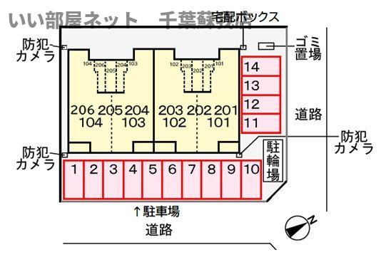 松ケ島１丁目アパートの区画図