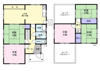 南ケ丘戸建ての間取り