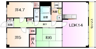 【間取り】 | シャルム堺