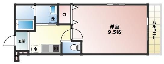 フジパレス西宮久寿川の間取り