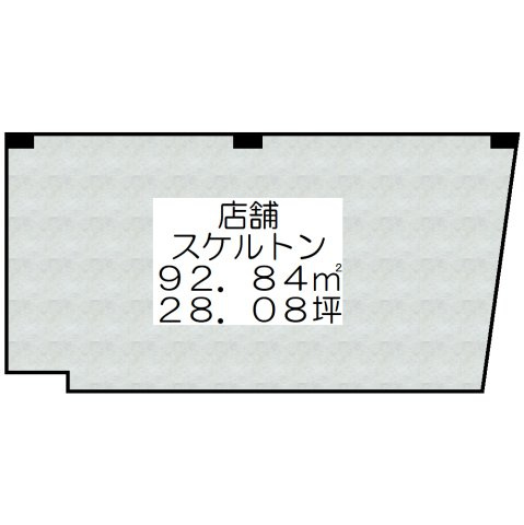 摂津市千里丘１丁目の店舗一部の間取り