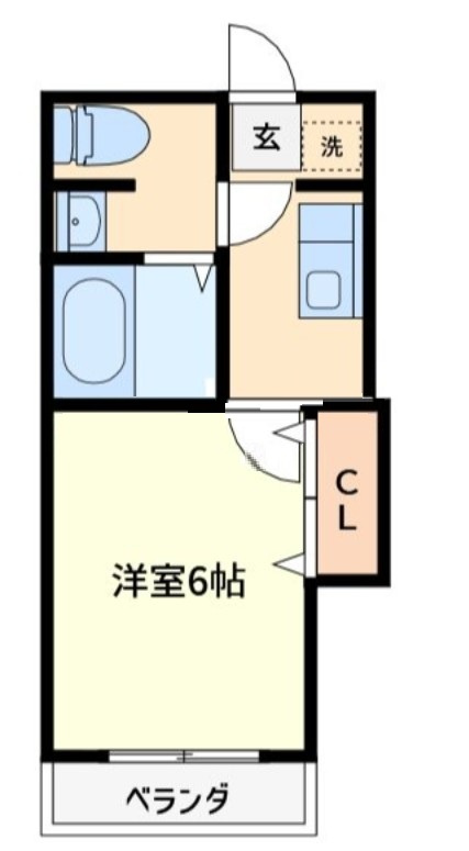 コーポロビン の間取り|間取りです。