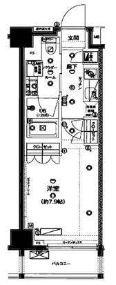 GENOVIA板橋west　green　veilの間取り|間取りです。