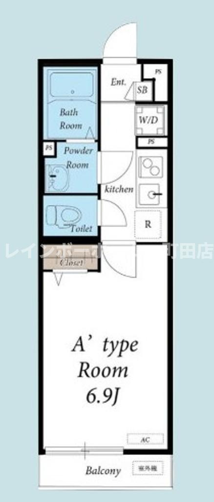 リブリ・鶴間※初期費用分割あと払いサービス利用可能物件の間取り
