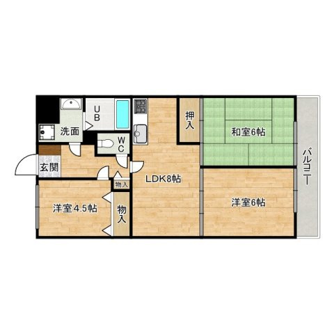 【間取り】 | サンメゾンイズミ