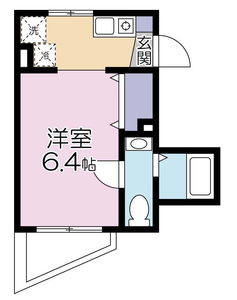 APARTMENT α の間取り|間取りです。