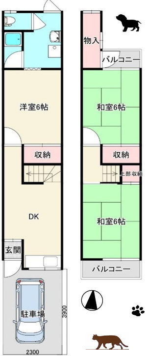 黒原橘町テラスの間取り