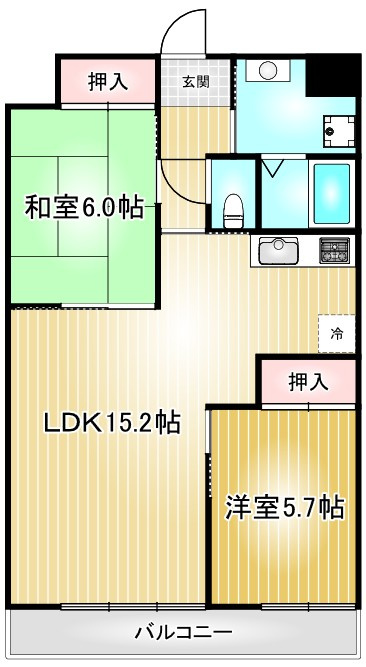 グランドハイツK・I｜名古屋市の賃貸ならMy賃貸の間取り|グランドハイツK・I