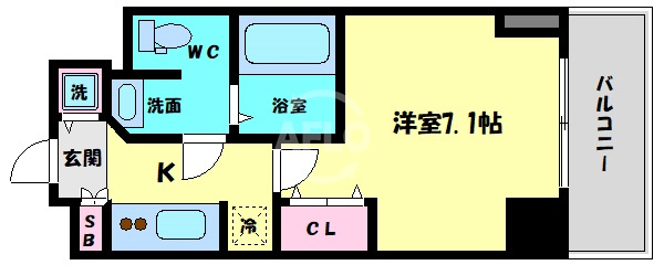 エスライズ御堂筋本町の間取り|エスライズ御堂筋本町　間取り