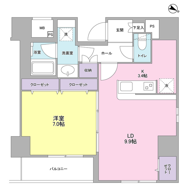 ディクオーレ仙川の間取り