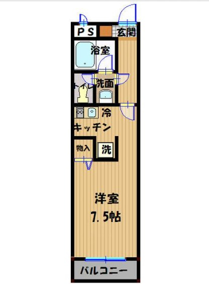 シェルブール　仲介手数料（賃料の1.10ヵ月）の50％OFF対象物件！の間取り