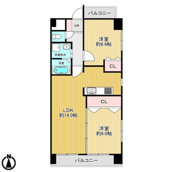 【間取り】 | SEASONCOURT FUKUE