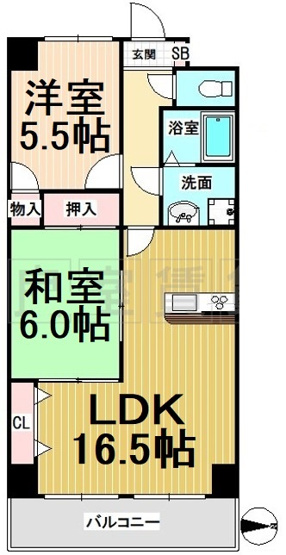 【間取り】 | 松重スカイマンション3
