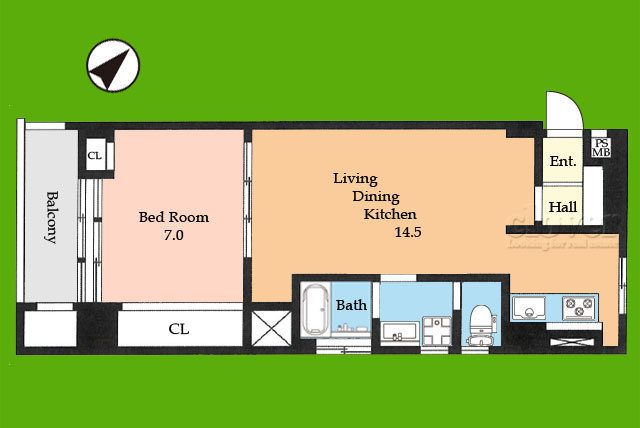 【間取り】 | ウィスタリアマンション板橋志村 | お部屋の間取り図です。機能的な造りをご確認ください。～即日のご見学可能～　お問合せはお気軽に。