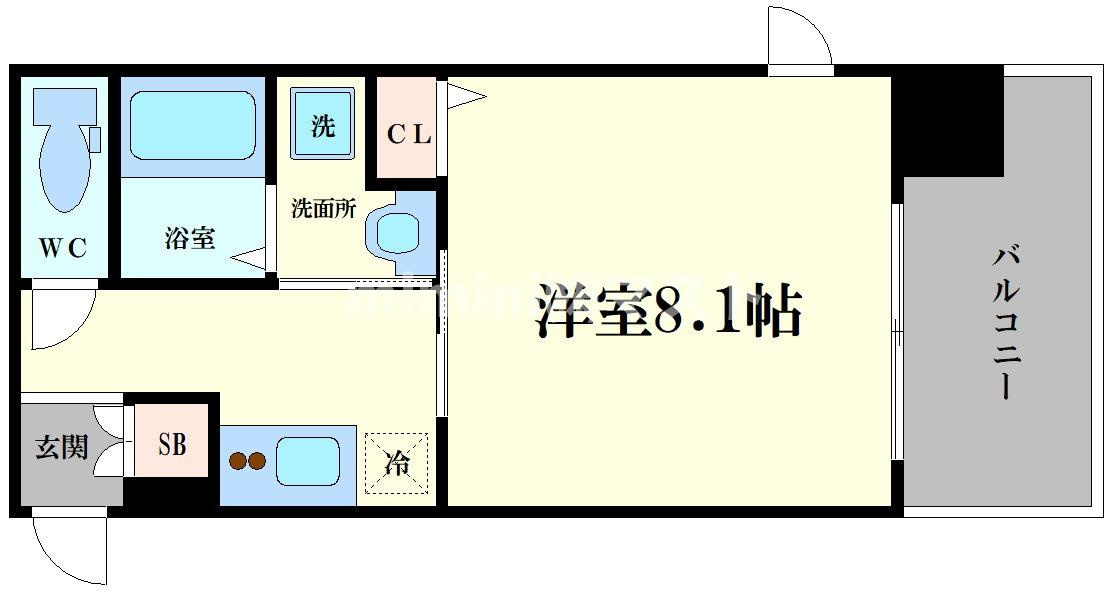 レジデンス中之島の間取り