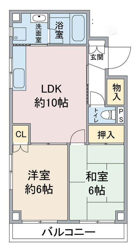ディアコートの間取り|間取りです。
