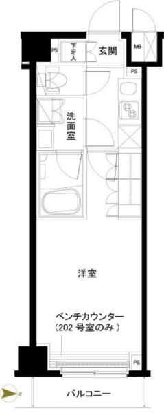 ルーブル東十条弐番館の間取り