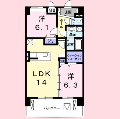 サクシード　司の間取り