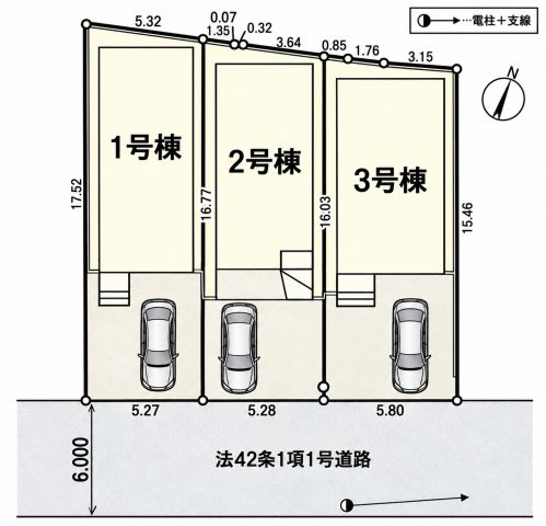 戸田市笹目第28　２号棟の区画図