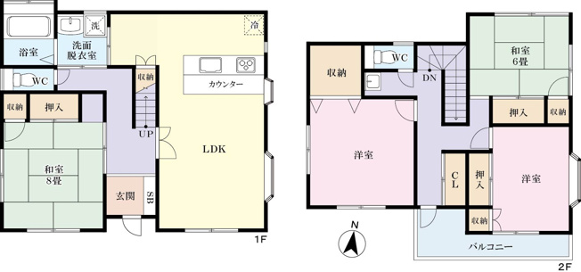 【間取り】 | 下田市吉佐美　中古戸建