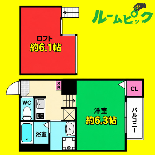 ディアコート青井　名古屋市賃貸　仲介手数料無料の間取り