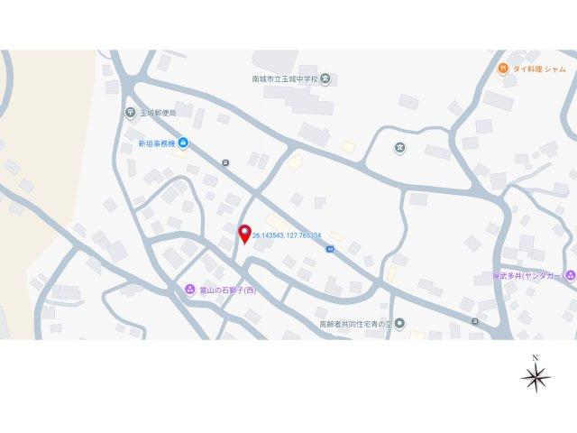 南城市玉城當山（限定1区画）の土地図|土地面積：243.78㎡♪