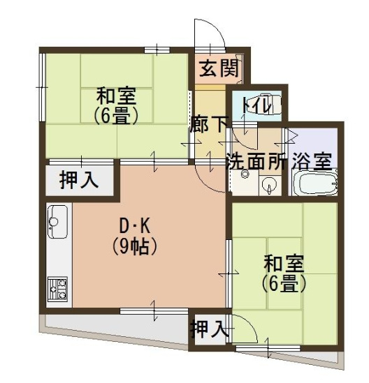 セゾン舞子の間取り