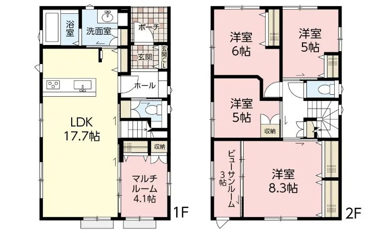 安佐北区口田南4丁目の間取り|NO1