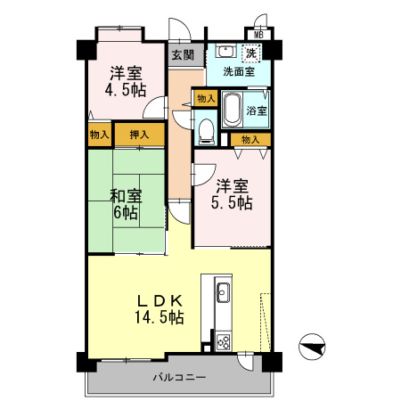 【間取り】 | フローラ東館