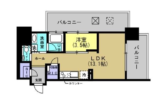 ベネチア天満橋の間取り