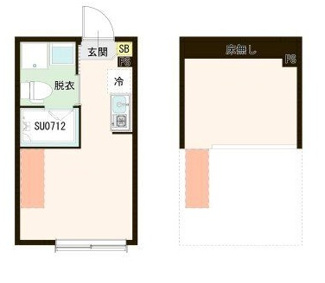 【間取り】 | ラヴィ新小岩 | 間取りです。
