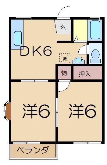 【間取り】 | Ｋ2ハイツ