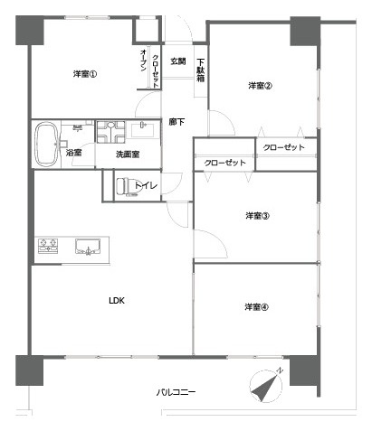 箱崎エクセル南22の間取り|間取り