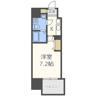 大阪市西区川口４丁目の賃貸マンションの間取り