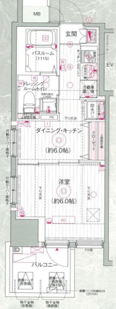 エステムプラザ市谷外濠公園の間取り|エステムプラザ市谷外濠公園