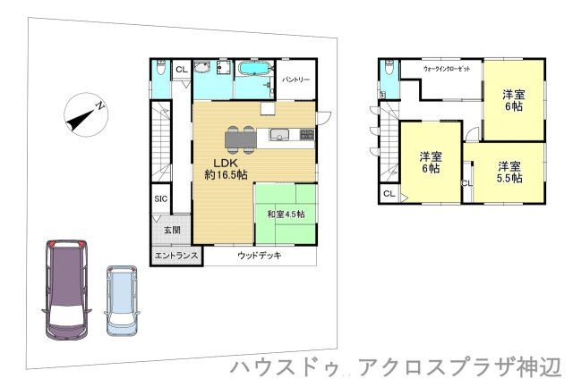 瀬戸町地頭分　1235万の参考プラン|建物プラン2745万
土地建物合計3980万