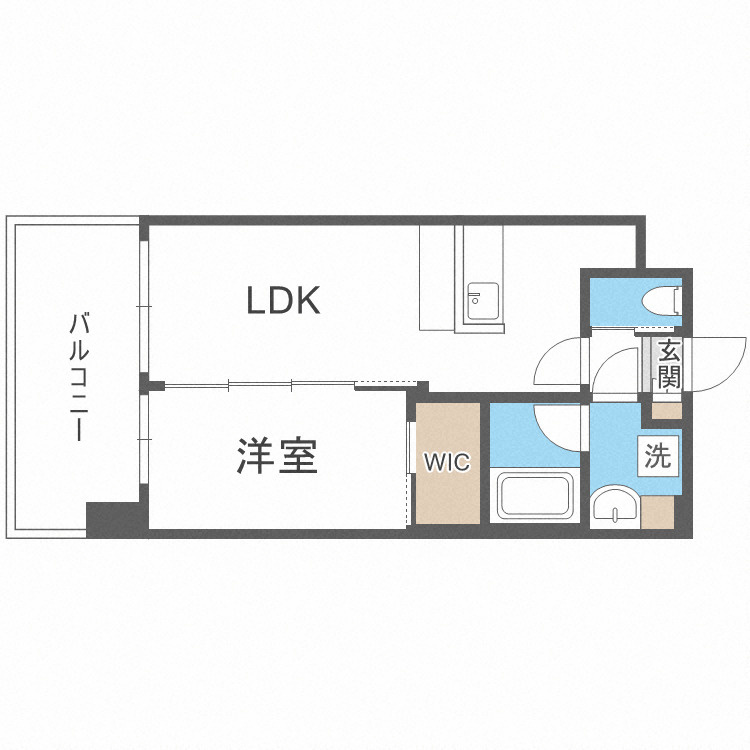 大阪市旭区赤川２丁目の賃貸マンションの間取り