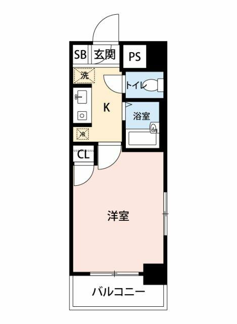 スカイコート新宿新都心第二の間取り