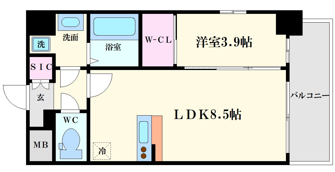 エスリードレジデンス梅田マークスの間取り