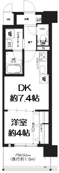 【間取り】 | エグゼ難波ザ・ゲート
