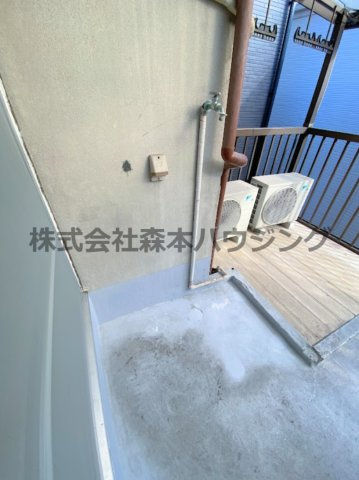 【設備】 | 　寝屋川市高柳2丁目38テラスハウス | 洗濯機置き場です